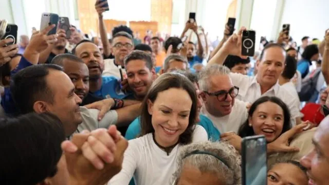 Maria Corina Machado, Venezuelan opposition leader, returns home after nearly a year in exile