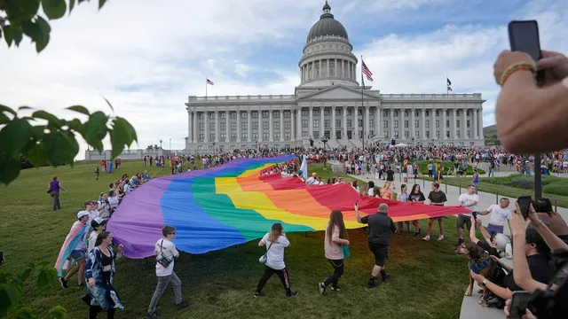 Salt Lake City defies state law with new LGBTQ+ flags