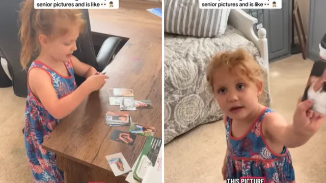 Daughter's honest reaction to mom's high school photos leaves her humbled