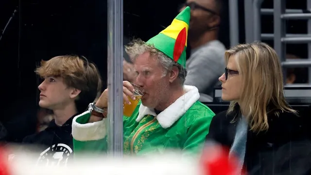 Will Ferrell shocks fans by showing up in full 'Elf' costume at hockey game