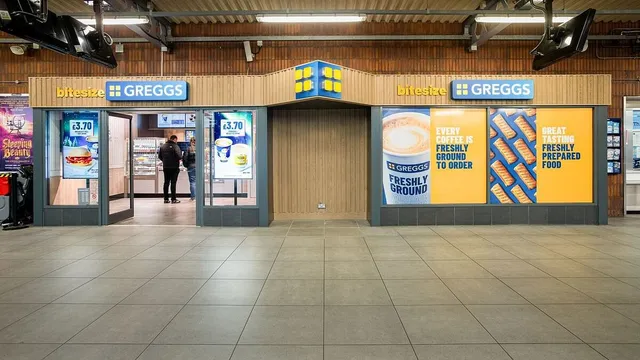 Greggs opens its first 'Bitesize' store at UK train station