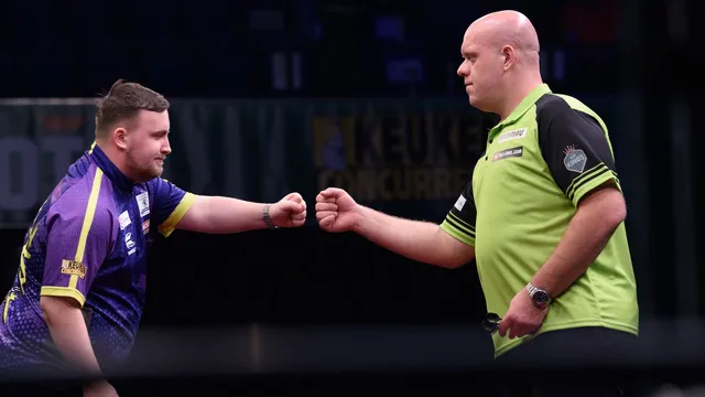 Luke Littler battles Michael van Gerwen in high-stakes World Darts Championship final