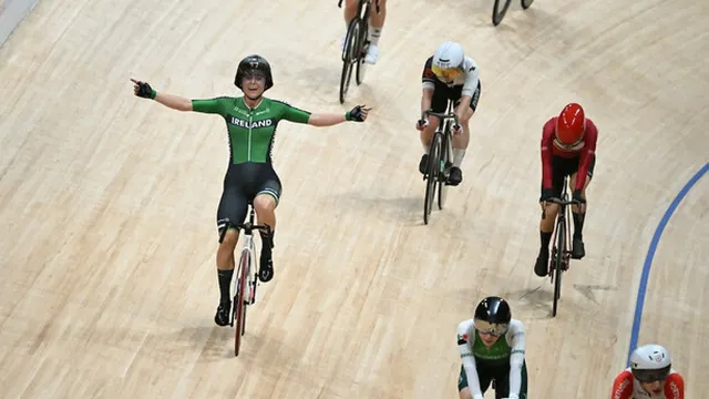 Irish cyclist Lara Gillespie wins points race at UCI Track World Championships in China