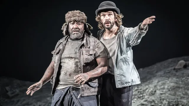Two Men Wait in Vain for Godot's Arrival