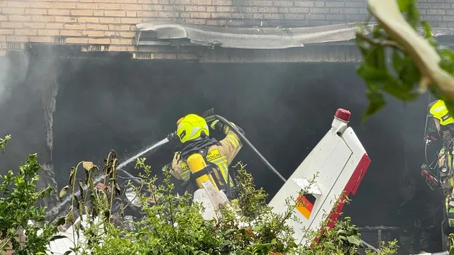 Two people die after small plane crashes into house in Germany