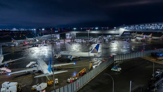 Engineers assess sinkhole damage at LaGuardia Airport's runway