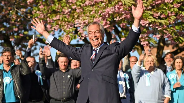 Reform UK surges to become the largest party in the UK