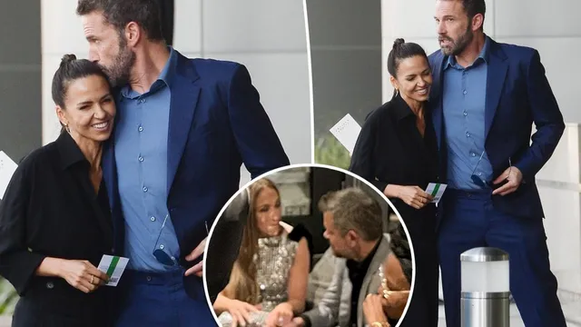 Ben Affleck kisses Luciana Barroso after J.Lo handhold with Matt Damon