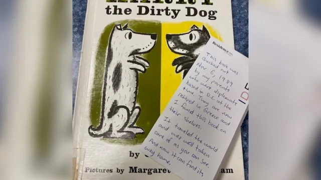 Virginia library book returns home after 36 years abroad
