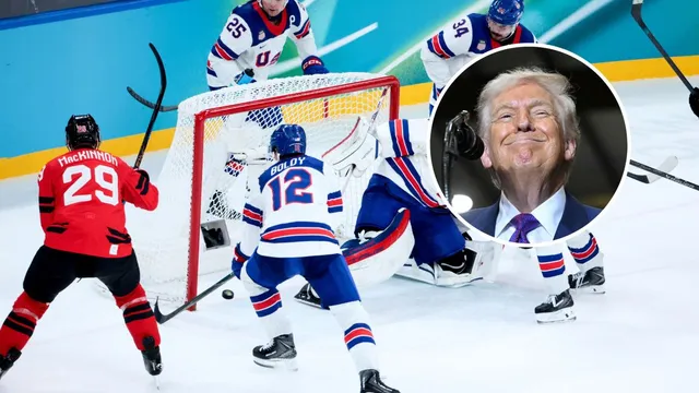 Trump jokes about impeachment while celebrating hockey team's gold medal victory