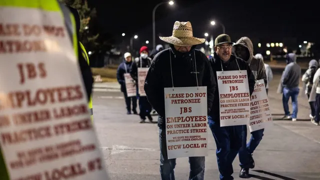 Workers at major meatpacking plant launch historic strike due to unfair labor practices