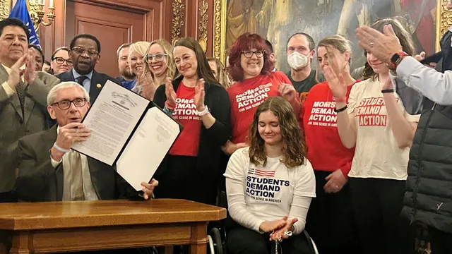 Wisconsin's governor acts to prevent gun violence amid political opposition