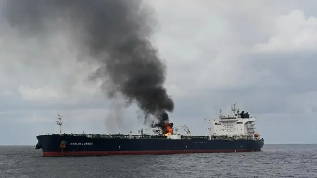 Iran's Revolutionary Guard says oil tanker hit naval mine in Strait of Hormuz