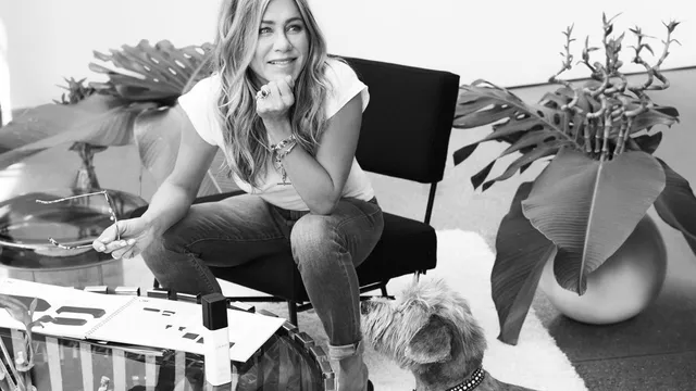Jennifer Aniston claims her dogs inspired a new dog shampoo