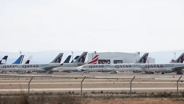 Teruel airport becomes safe haven for grounded planes amid Middle East unrest