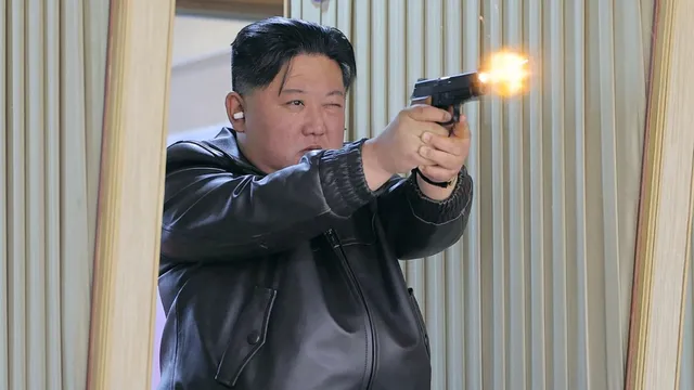 Kim Jong Un showcases new pistols at munitions factory inspection