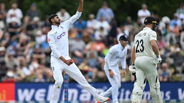 Shoaib Bashir shines with four wickets against New Zealand