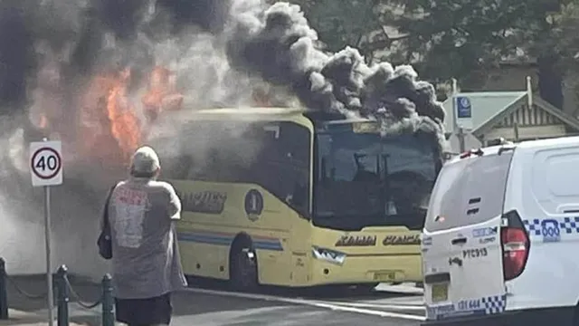 Children evacuated as school bus catches fire in New South Wales