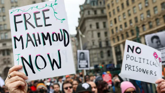 Federal agents arrest Palestinian activist Mahmoud Khalil, sparking nationwide protests