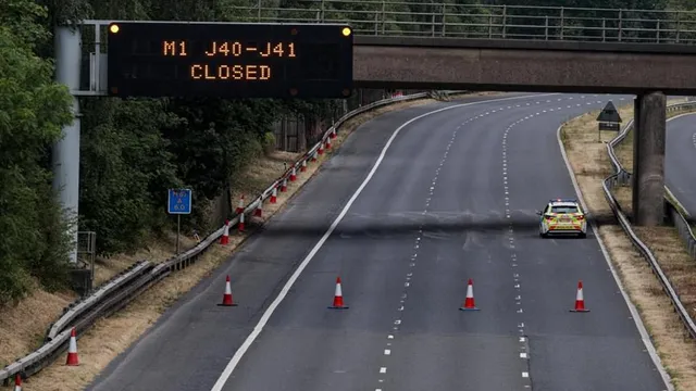 Motorway closed after suspected human remains found