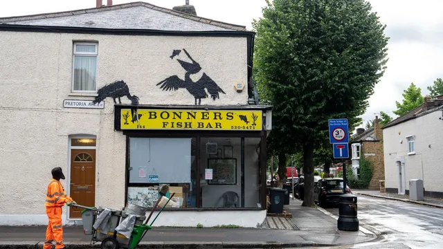 Walthamstow fish shop owner fears break-in after Banksy art reveal