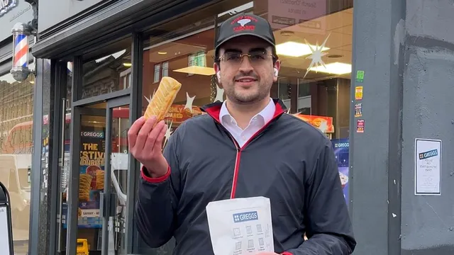 Saj Cavet eats 36 Greggs sausage rolls in a week and loses weight