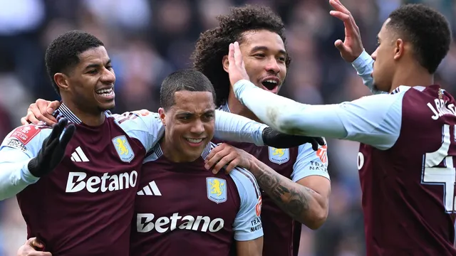 Marcus Rashford scores twice to lead Aston Villa into FA Cup semis