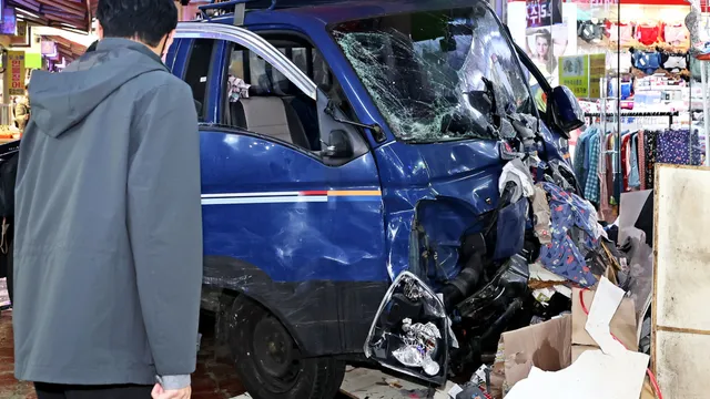 Truck plows into crowd, killing two and injuring 18 in South Korea market