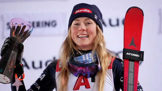 Mikaela Shiffrin extends slalom win streak again amid criticism of course conditions
