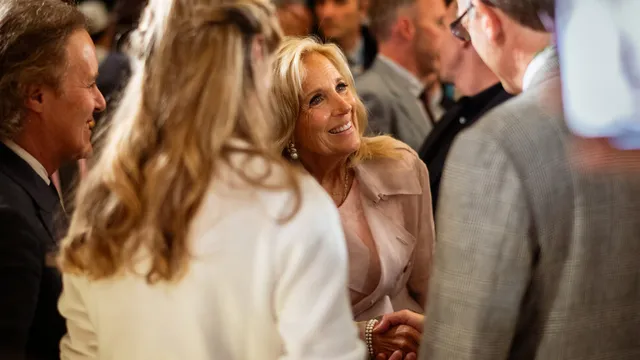 Jill Biden Celebrates U.S. Olympic Team at Ralph’s Restaurant in Paris