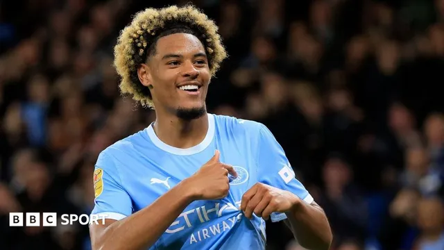 Floyd Samba scores twice on Manchester City debut in 5-0 Carabao Cup win over Norwich