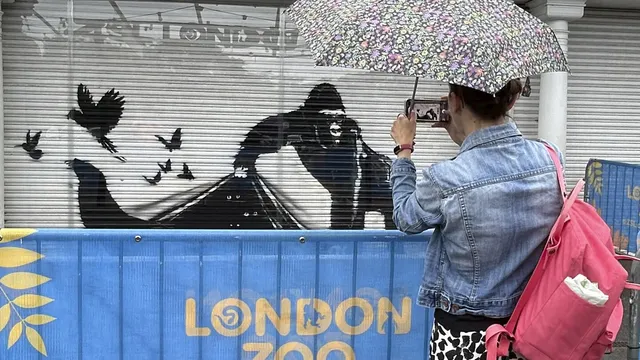 London Zoo Removes Banksy's Gorilla Mural