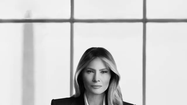 Melania Trump unveils official portrait at the White House