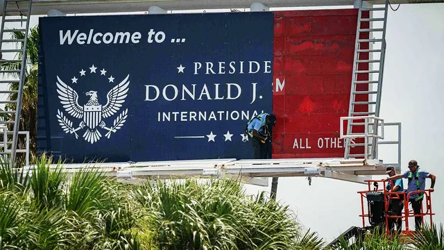 Palm Beach airport officially renamed to honor Donald J. Trump