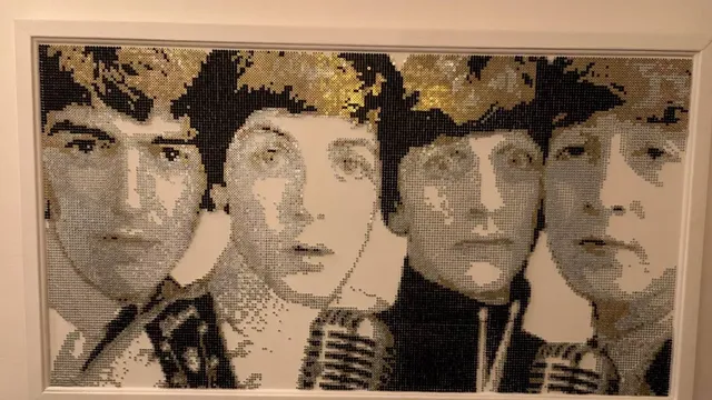 Artist creates stunning Beatles tribute with 24,000 screws
