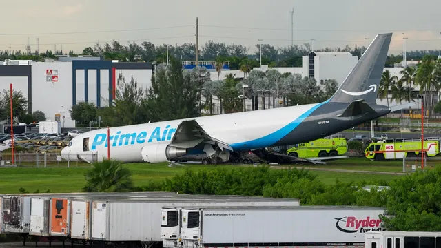 Five dead after Amazon cargo plane crashes at Miami airport