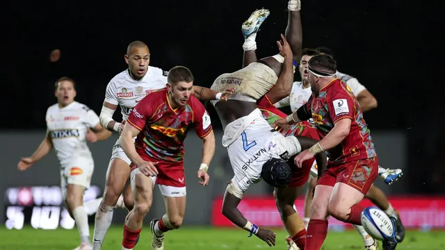 Stuart Lancaster’s side triumphs over Harlequins in pool opener
