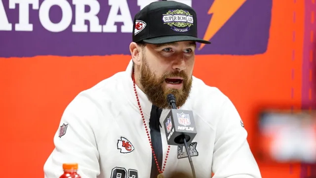 Taylor Swift pays tribute to Travis Kelce at the Grammys