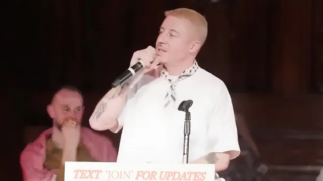 Macklemore calls for detained Columbia student Mahmoud Khalil's release