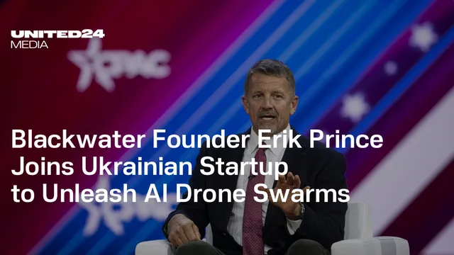 Erik Prince enters AI drone warfare with Ukrainian startup Swarmer