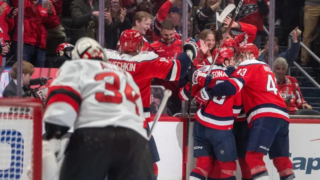 Ryan Leonard leads Washington Capitals to victory over New Jersey Devils