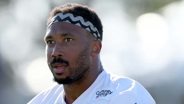 Myles Garrett misses practice before Rams' season opener in Australia