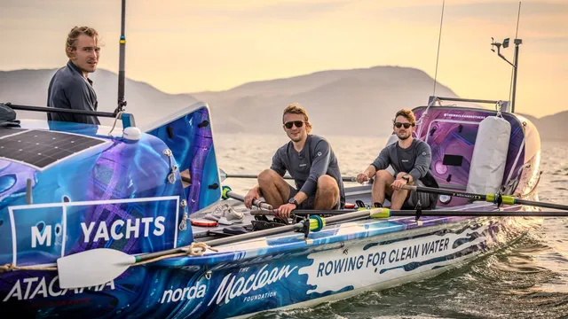 Brothers attempt to break Pacific rowing record for clean water charity