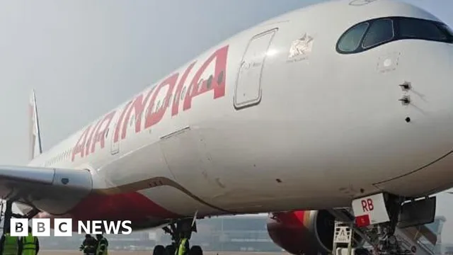 Air India flight grounded after engine damage from cargo container incident