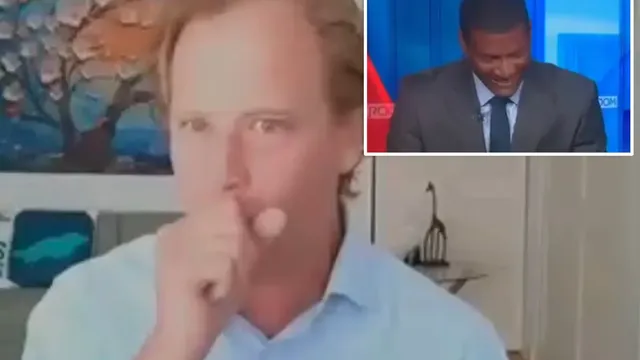 Economist Justin Wolfers swallows fly during live CNN segment