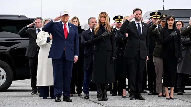 Fox News airs old footage during solemn ceremony for fallen service members