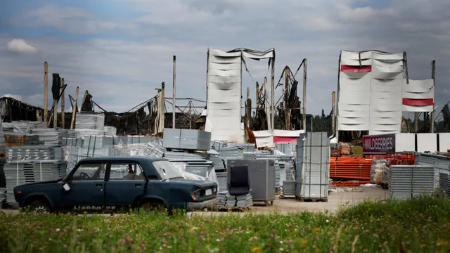Ukrainian drone strikes devastate Russian online marketplace and kill nine