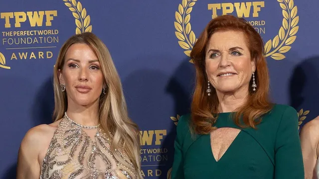 Sarah Ferguson and Ellie Goulding shine at charity gala in Sweden