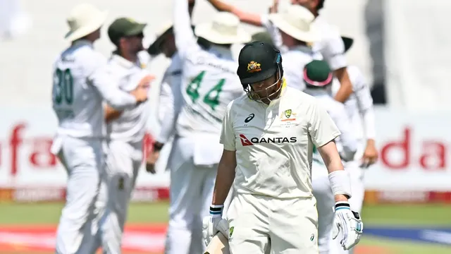 South Africa's pace attack dismisses six Australian batsmen for 187 on first day of Durban Test
