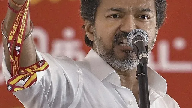 C Joseph Vijay claims collusion between DMK, AIADMK, and BJP in Tamil Nadu